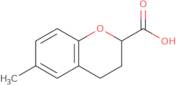 6-Methyl-3,4-dihydro-2H-1-benzopyran-2-carboxylic acid