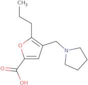 5-Propyl-4-(1-pyrrolidinylmethyl)-2-furancarboxylic acid