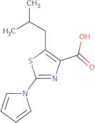 5-(2-Methylpropyl)-2-(1H-pyrrol-1-yl)-1,3-thiazole-4-carboxylic acid