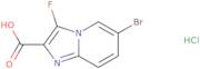 6-Bromo-3-fluoroimidazo[1,2-a]pyridine-2-carboxylic acid hydrochloride