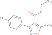 Ethyl 3-(4-chlorophenyl)-5-methylisoxazole-4-carboxylate