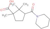 1,2,2-Trimethyl-3-(piperidine-1-carbonyl)-cyclopentanecarboxylic acid