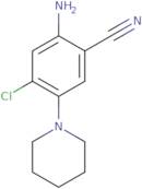 2-Amino-4-chloro-5-(piperidin-1-yl)benzonitrile