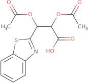 2,3-Bis(acetyloxy)-3-(1,3-benzothiazol-2-yl)propanoic acid