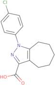 1-(4-Chlorophenyl)-1H,4H,5H,6H,7H,8H-cyclohepta[C]pyrazole-3-carboxylic acid