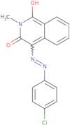 (4E)-4-[2-(4-Chlorophenyl)hydrazin-1-ylidene]-2-methyl-1,2,3,4-tetrahydroisoquinoline-1,3-dione