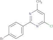 2-(4-Bromophenyl)-4-chloro-6-methylpyrimidine