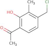 1-[4-(Chloromethyl)-2-hydroxy-3-methylphenyl]ethan-1-one