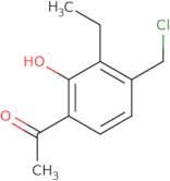 1-[4-(Chloromethyl)-3-ethyl-2-hydroxyphenyl]ethan-1-one