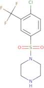 1-[4-Chloro-3-(trifluoromethyl)benzenesulfonyl]piperazine