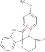 3-(4-methoxyphenyl)spiro[1,3-thiazaperhydroine-2,3'-indoline]-4,8-dione