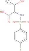 2-(4-Fluorobenzenesulfonamido)-3-hydroxybutanoic acid