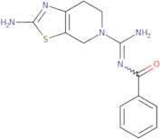 (E)-N-(Amino(2-amino-6,7-dihydrothiazolo[5,4-c]pyridin-5(4H)-yl)methylene)benzamide