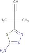 5-(2-methylbut-3-yn-2-yl)-1,3,4-thiadiazol-2-amine