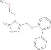 4-(2-Methoxyethyl)-5-(2-phenylphenoxymethyl)-4H-1,2,4-triazole-3-thiol