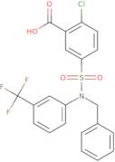 5-{Benzyl[3-(trifluoromethyl)phenyl]sulfamoyl}-2-chlorobenzoic acid