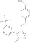 5-(4-Methoxyphenoxymethyl)-4-[3-(trifluoromethyl)phenyl]-4H-1,2,4-triazole-3-thiol