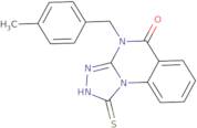 4-[(4-Methylphenyl)methyl]-1-sulfanyl-4H,5H-[1,2,4]triazolo[4,3-a]quinazolin-5-one