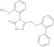 4-(2-Methoxyphenyl)-5-(2-phenylphenoxymethyl)-4H-1,2,4-triazole-3-thiol