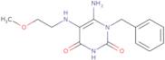 6-Amino-1-benzyl-5-[(2-methoxyethyl)amino]-1,2,3,4-tetrahydropyrimidine-2,4-dione