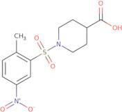 1-(2-Methyl-5-nitrobenzenesulfonyl)piperidine-4-carboxylic acid
