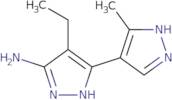 4-Ethyl-5-(5-methyl-1H-pyrazol-4-yl)-1H-pyrazol-3-amine