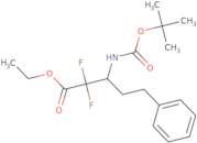 (S)-Ethyl 3-(Boc-amino)-2,2-difluoro-5-phenylpentanoate