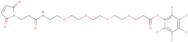 Perfluorophenyl 19-(2,5-dioxo-2H-pyrrol-1(5H)-yl)-17-oxo-4,7,10,13-tetraoxa-16-azanonadecan-1-oate