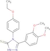 3-(3,4-Dimethoxyphenyl)-4-(4-ethoxyphenyl)-4,5-dihydro-1H-1,2,4-triazole-5-thione