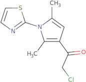 2-Chloro-1-[2,5-dimethyl-1-(1,3-thiazol-2-yl)-1H-pyrrol-3-yl]ethan-1-one