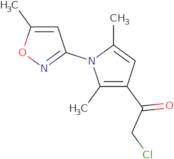 2-Chloro-1-[2,5-dimethyl-1-(5-methyl-1,2-oxazol-3-yl)-1H-pyrrol-3-yl]ethan-1-one