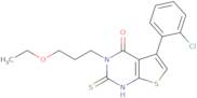 5-(2-Chlorophenyl)-3-(3-ethoxypropyl)-2-sulfanyl-3H,4H-thieno[2,3-d]pyrimidin-4-one