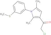 2-Chloro-1-{2,5-dimethyl-1-[3-(methylsulfanyl)phenyl]-1H-pyrrol-3-yl}ethan-1-one