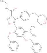 5-(2,4-bis(benzyloxy)-5-isopropylphenyl)-N-ethyl-4-(4-(morpholinomethyl)phenyl)isoxazole-3-carboxa…