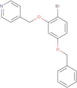 4-{[5-(benzyloxy)-2-bromophenoxy]methyl}pyridine