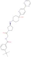 N-(2-((S)-3-(((1r,4S)-4-hydroxy-4-(5-(pyrimidin-2-yl)pyridin-2-yl)cyclohexyl)amino)pyrrolidin-1-yl…