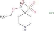 Ethyl 4-methanesulfonylpiperidine-4-carboxylate hydrochloride