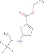 Ethyl 2-[(1,1,1-trifluoropropan-2-yl)amino]-1,3-thiazole-5-carboxylate