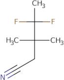 4,4-Difluoro-3,3-dimethylpentanenitrile