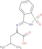 2-[(1,1-Dioxo-1,2-benzothiazol-3-yl)amino]-4-methylpentanoic acid