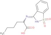 2-[(1,1-Dioxo-1,2-benzothiazol-3-yl)amino]hexanoic acid