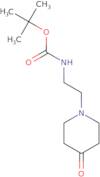 tert-Butyl N-[2-(4-oxopiperidin-1-yl)ethyl]carbamate