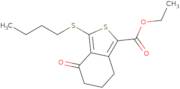 Ethyl 3-(butylthio)-4-oxo-4,5,6,7-tetrahydrobenzo[C]thiophene-1-carboxylate