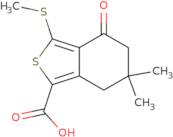 6,6-Dimethyl-3-(methylthio)-4-oxo-4,5,6,7-tetrahydrobenzo[c]thiophene-1-carboxylic acid