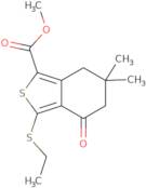 Methyl 3-(ethylthio)-6,6-dimethyl-4-oxo-4,5,6,7-tetrahydrobenzo[C]thiophene-1-carboxylate