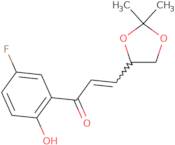 (E)-(4S)-4,5-Isopropylidene-dioxy-1-(2-hydroxy-5-fluorophenyl)propenone