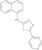 N-Naphthalen-1-yl-5-pyridin-4-yl-1,3,4-thiadiazol-2-amine