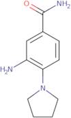 3-Amino-4-(pyrrolidin-1-yl)benzamide