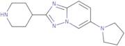 2-(Piperidin-4-yl)-6-(pyrrolidin-1-yl)-[1,2,4]triazolo[1,5-a]pyridine