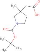 2-{1-[(tert-butoxy)carbonyl]-3-methylpyrrolidin-3-yl}acetic acid